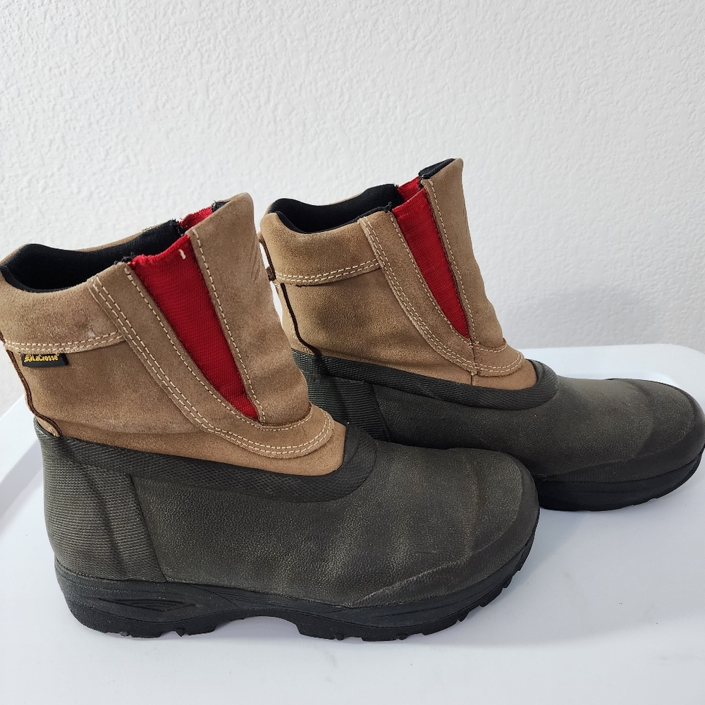 LaCrosse Tekker 2 Womens Size 8 Suede Rubber Waterproof Boots Winterwear Cold